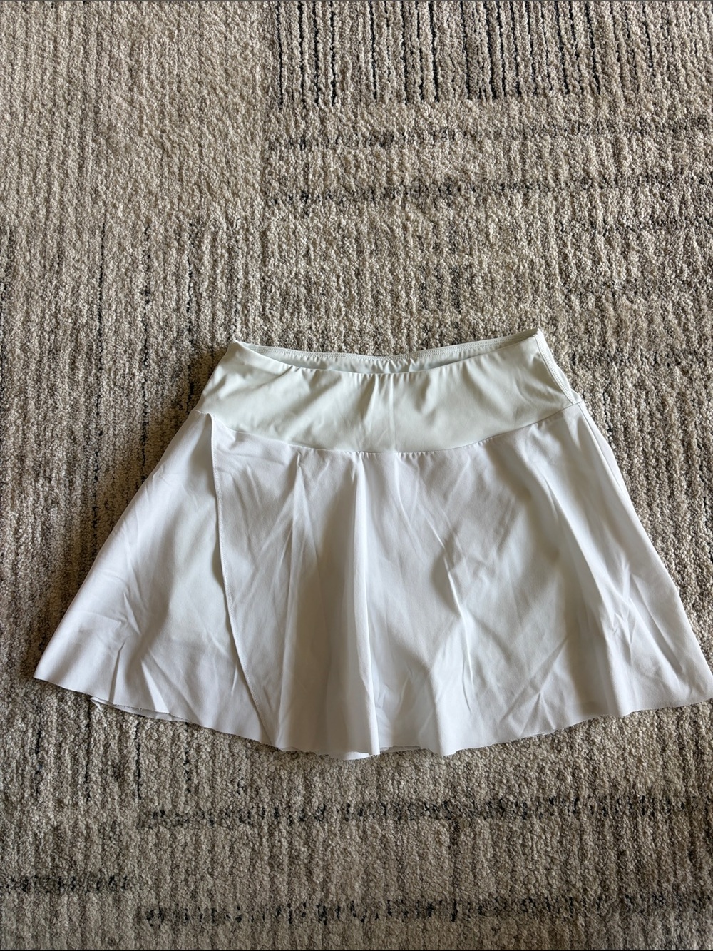 White A-Line Tennis Skort